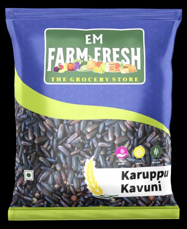Karuppu kavuni Rice (Black Rice – Royal Grain of Tamil Nadu - 500g)